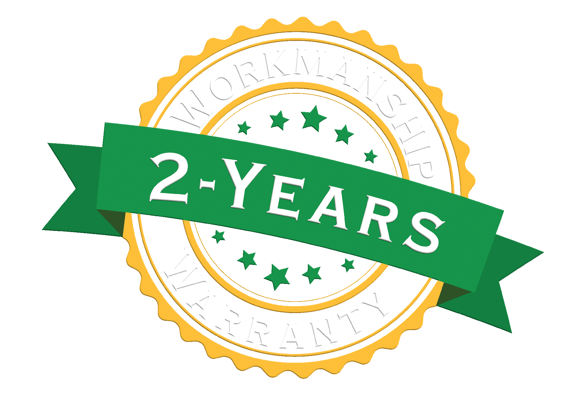 2 Year Workmanship Warranty