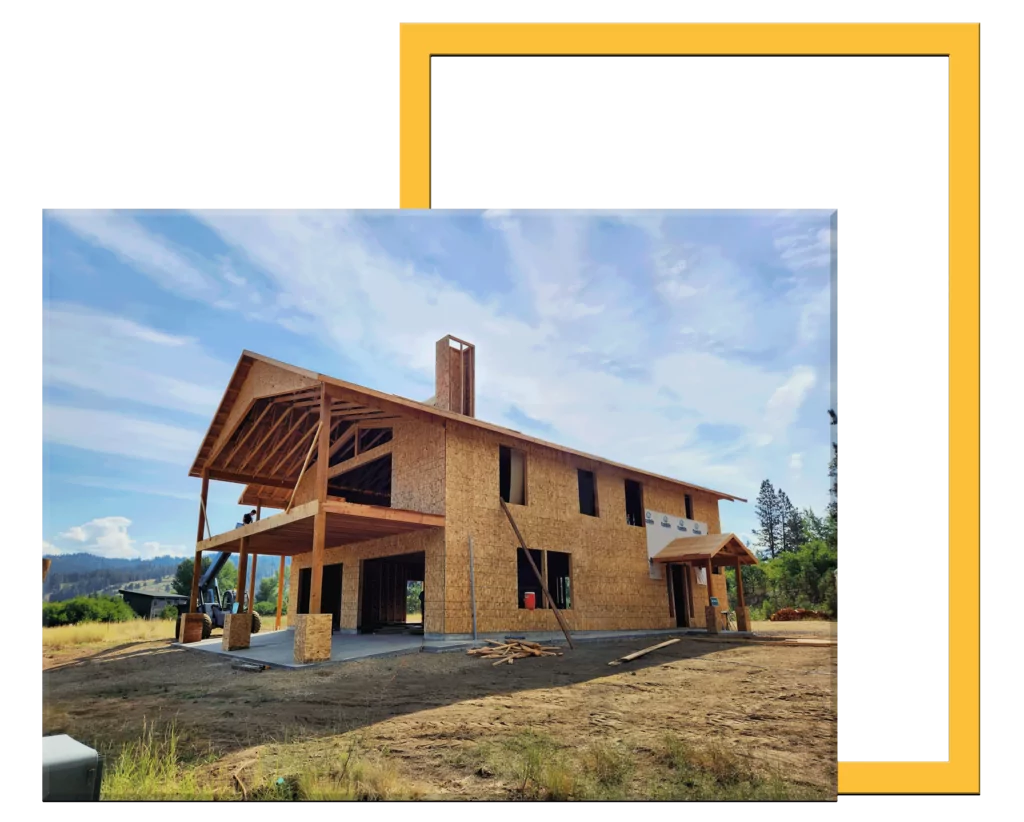 A house being built