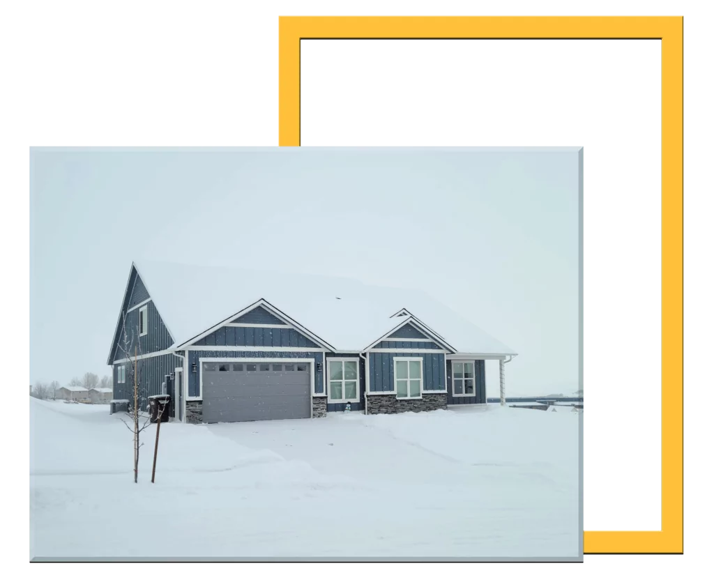 A New Home With Snow