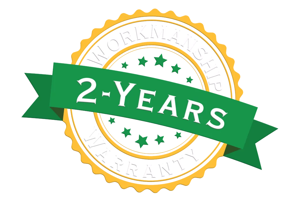 2 year workmanship warranty