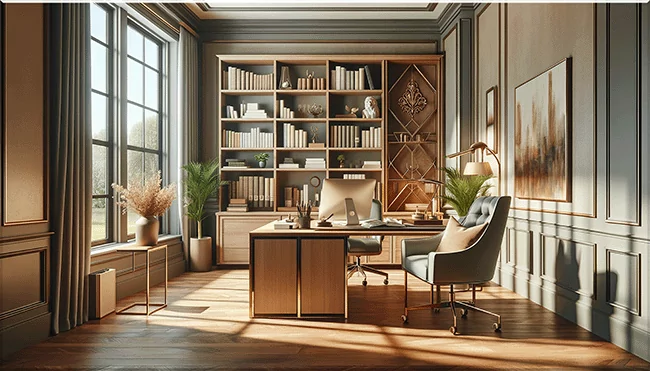 A remodeled office
