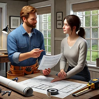 Top-5-Questions-You-Need-To-Ask-Before-A-Remodel-How-Do-You-Handle-Permits-and-Building-Codes - Coats Construction Concepts LLC Contractor showing the building permits for the projects